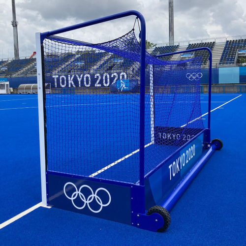 Ворота для хоккея из алюминия - FIH - Harrod Sport - мобильное / синее / белое