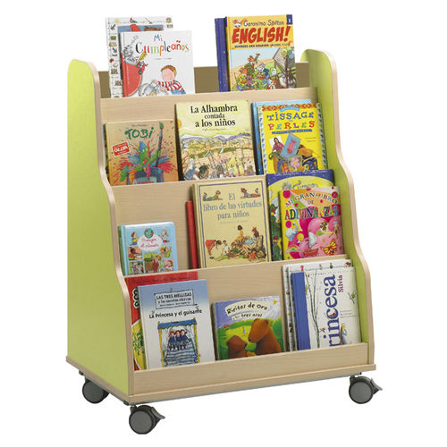 Книжный шкаф с роликами - Pyramid - EduHermex - современный / для школ / из меламина
