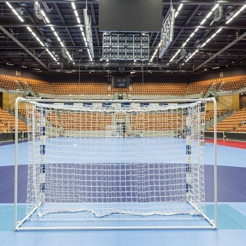 Ворота для гандбола из алюминия - 13 000 - SPORT TRANSFER Sp. z o.o. - фиксированное / белое/синее / с порошковым покрытием