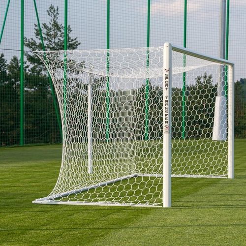 Футбольные ворота из алюминия - 15 001 - SPORT TRANSFER Sp. z o.o. - закрепленное в гильзах / белое / с порошковым покрытием