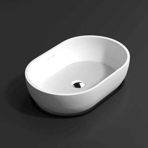 Настольная раковина - 700215 - NEILUR - из Solid Surface / овальная / без отверстия