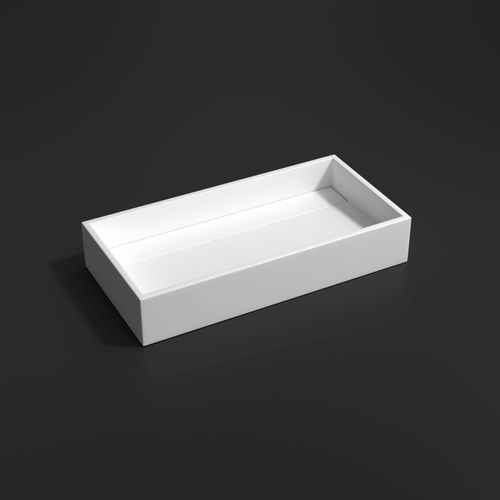 Настольная раковина - 700250 - NEILUR - из Solid Surface / матовая отделка / прямоугольная