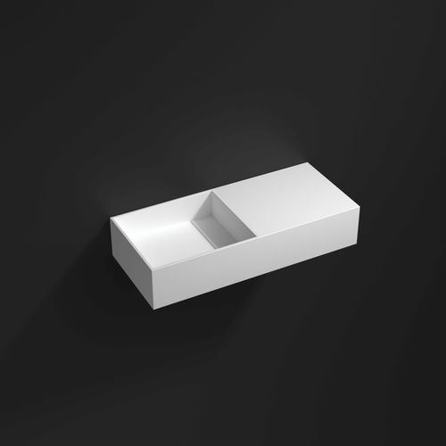 Подвесной умывальник для рук - 700330 - NEILUR - прямоугольный / из Solid Surface