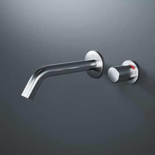 Кран для раковины - R336-S - NEILUR - настенный / электронный / из матового алюминия