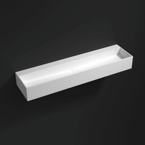 Подвесная раковина - 700350 - NEILUR - из Solid Surface / матовая отделка / двойная