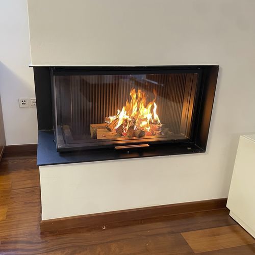 Дровяной камин - Architectural 90x42 - REGALFIRE S.A - встраиваемый / угловой / двусторонний