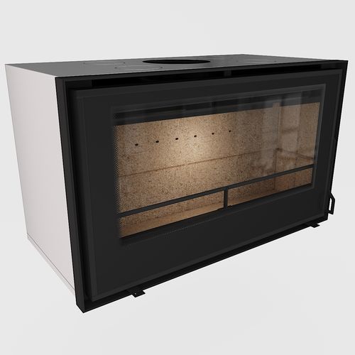 Дровяной камин - Design 90-55 - REGALFIRE S.A - Односторонний / с закрытой топкой / из стекла