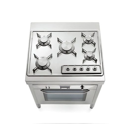 Газовая кухонная плита - C70-F60/1 - ALPES-INOX - электрическая / 5 конфорок / 1 духовка