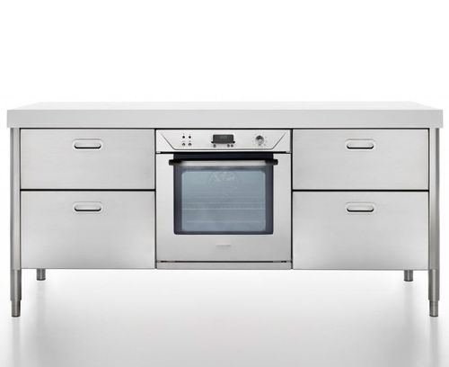 Автономный элемент кухни - 190C-C60+F60+C60/1 - ALPES-INOX - автономный / с выдвижным ящиком
