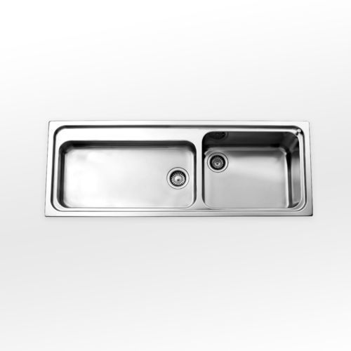 Кухонная раковина на столешнице - radius 60 A5-5133 series - ALPES-INOX - 2 чаши / без сушки / из нержавеющей стали