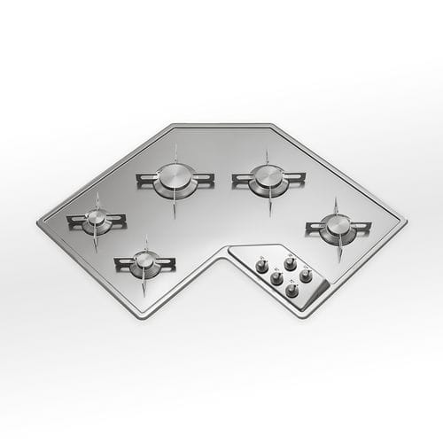 Газовая варочная панель - F 583/5G  - ALPES-INOX - 5 конфорок / встраиваемая / с поворотными регуляторами