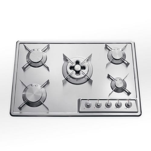 Газовая варочная панель - F 579/4GTC - ALPES-INOX - 5 конфорок / встраиваемая / с поворотными регуляторами