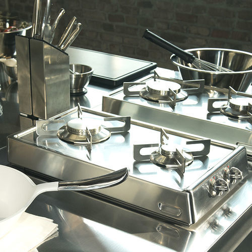 Газовая варочная панель - R 30/2GR - ALPES-INOX - 2 конфорки / настольная / с поворотными регуляторами