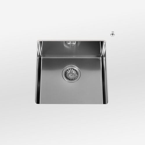Кухонная раковина встраиваемая снизу - radius 12 VSR  - ALPES-INOX - 1 чаша / без сушки / из нержавеющей стали