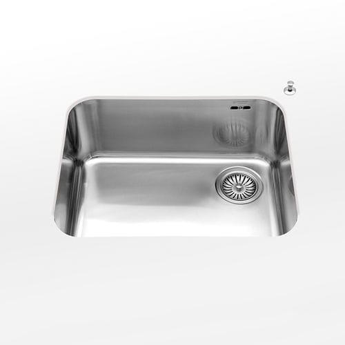 Кухонная раковина встраиваемая снизу - radius 60 VS - ALPES-INOX - 1 чаша / без сушки / из нержавеющей стали