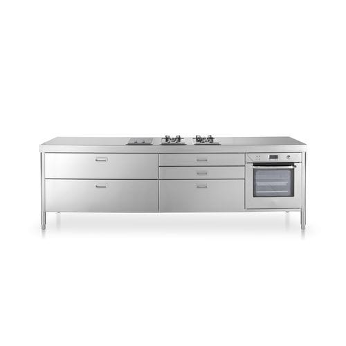 Газовая кухонная плита - C280-C120+C90+F60/1 - ALPES-INOX - электрическая / 2 конфорки / 1 духовка