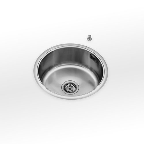 Кухонная раковина 1 чаша - VF 46 - ALPES-INOX - без сушки / из нержавеющей стали / интегрированная