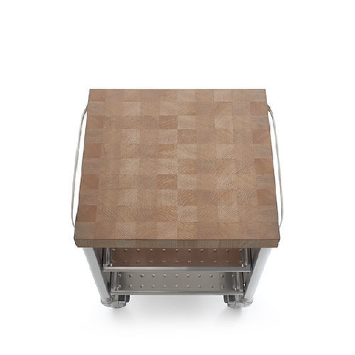 Служебная тележка - 70C-CARRELLO-2 - ALPES-INOX - из цельной древесины / из промасленной древесины / из нержавеющей стали