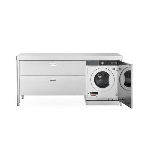 Шкаф для хранения на основании - 190C-LAVATRICE-1 - ALPES-INOX