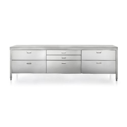 Автономный элемент кухни - 280C-CONTENIMENTO-1 - ALPES-INOX - автономный / с выдвижным ящиком