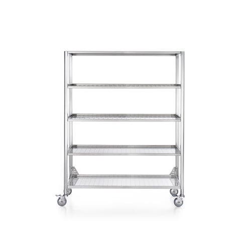 Стеллаж с роликами - 128/165 DISPENSA APERTA - ALPES-INOX - современный / из нержавеющей стали / для кухни