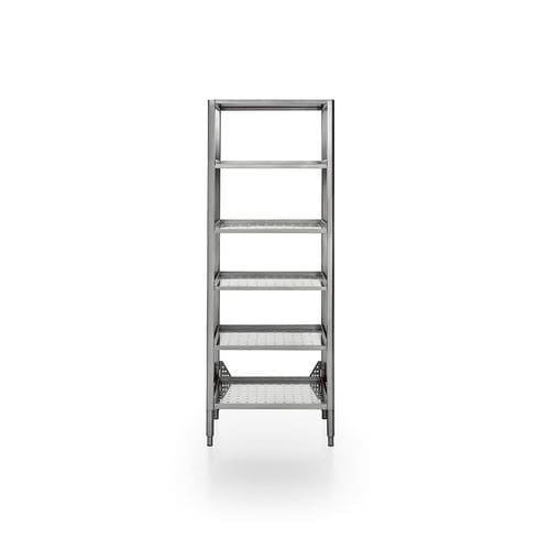 Современный стеллаж - 68/185 DISPENSA APERTA/1 - ALPES-INOX - из нержавеющей стали / для кухни