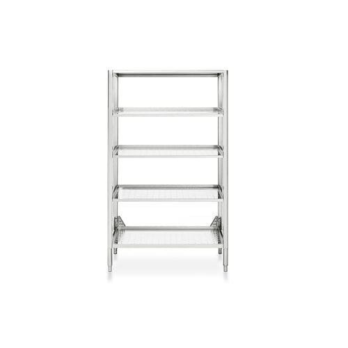 Современный стеллаж - 98/185 DISPENSA APERTA - ALPES-INOX - из нержавеющей стали / для кухни