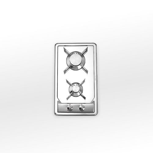 Газовая варочная панель - F 530/2GR - ALPES-INOX - 2 конфорки / встраиваемая / с поворотными регуляторами