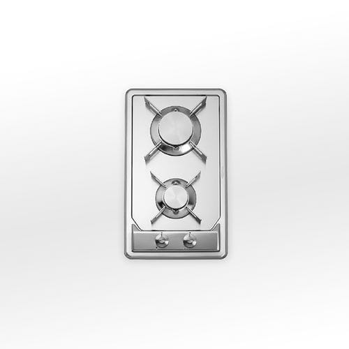Газовая варочная панель - F 530/2GG - ALPES-INOX - 2 конфорки / встраиваемая / с поворотными регуляторами