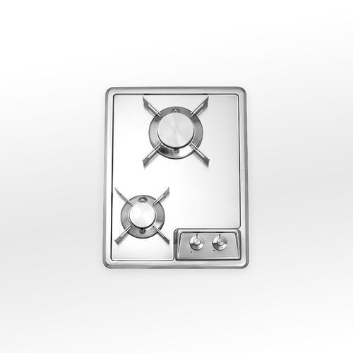 Газовая варочная панель - F 539/2GG - ALPES-INOX - 2 конфорки / встраиваемая / с поворотными регуляторами