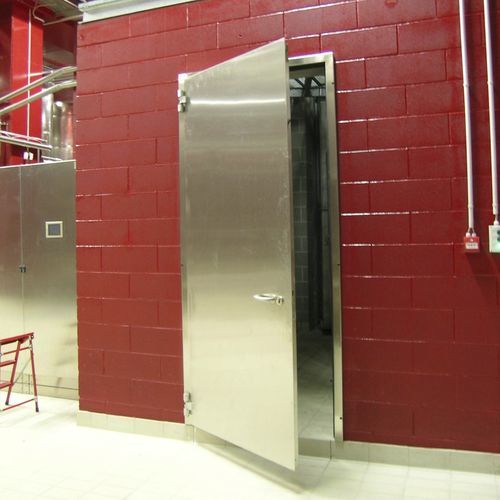 Створчатое промышленные ворота - FLY INOX - Moreschi Chiusure Industriali S.r.l. - из алюминия / из нержавеющей стали / из пенополиуретана