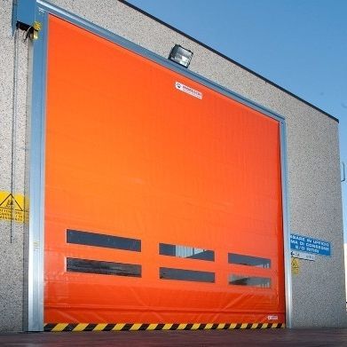 Входная дверь - SPEEDY FOLD - Moreschi Chiusure Industriali S.r.l. - из металла / из стали / из ткани