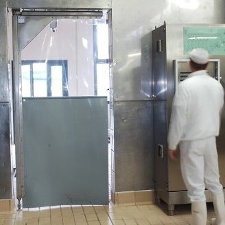 Дверь для интерьера - FLY PVC - Moreschi Chiusure Industriali S.r.l. - из стали / из нержавеющей стали / из ПВХ