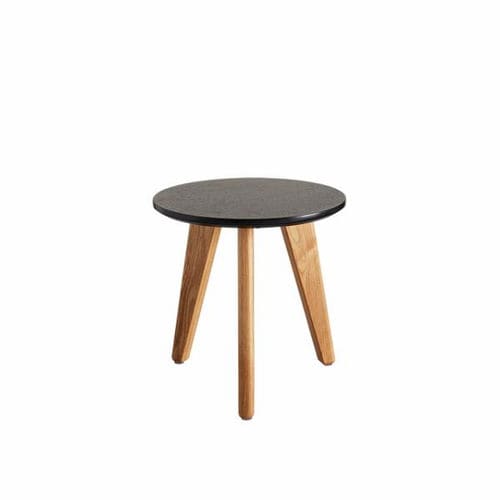Современный вспомогательный столик - Nordic  - INNOVATION LIVING - из дуба / с основанием из дуба / круглый