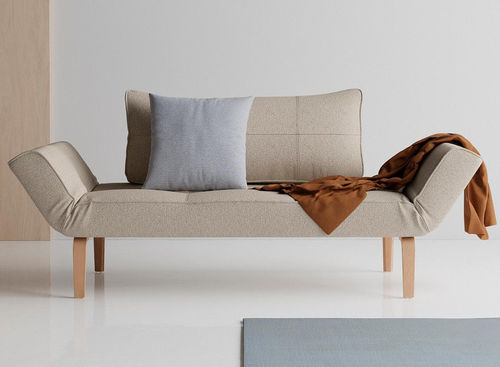 Современный полудиван - Zeal  - INNOVATION LIVING - из ткани / из стали / с основанием из дуба