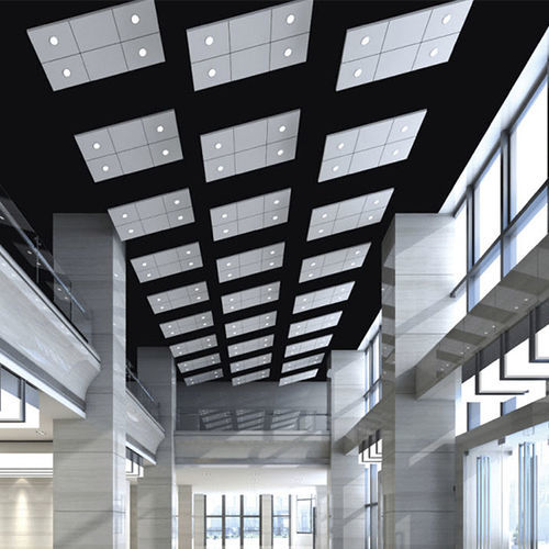 Подвесной потолок из алюминия - Foshan Henglicai Building Materials Co.,Ltd. - алюминиевый сплав / из панелей / для конференц-зала