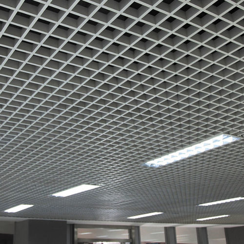 Подвесной потолок из алюминия - Foshan Henglicai Building Materials Co.,Ltd. - из панелей / для офиса / для конференц-зала
