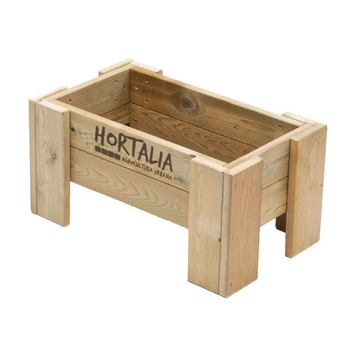 Кадка для садовых растений из сосны - MacetoHuerto - Hortalia - прямоугольная / современная / для городских зон
