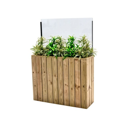 Кадка для садовых растений из дерева - J100A34PH60 - Hortalia - прямоугольная / модульная / с защитой от ветра