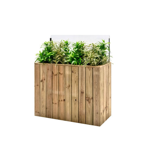 Кадка для садовых растений из дерева - J100A44PH40 - Hortalia - прямоугольная / модульная / с защитой от ветра