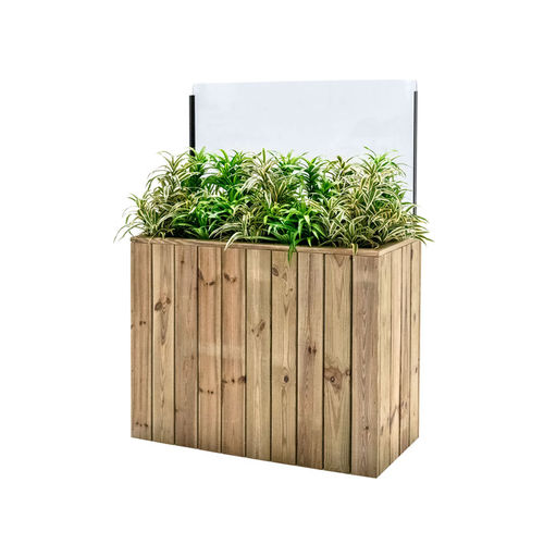 Кадка для садовых растений из дерева - J100A44PH60 - Hortalia - прямоугольная / модульная / с защитой от ветра