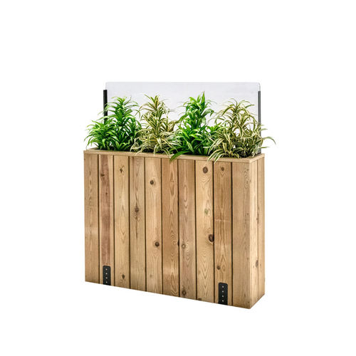 Кадка для садовых растений из дерева - J100PH40 - Hortalia - прямоугольная / модульная / с защитой от ветра