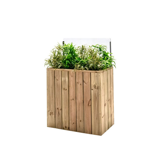 Кадка для садовых растений из дерева - J75A44PH40 - Hortalia - прямоугольная / модульная / с защитой от ветра