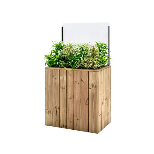 Кадка для садовых растений из дерева - J75A44PH60 - Hortalia - прямоугольная / модульная / с защитой от ветра