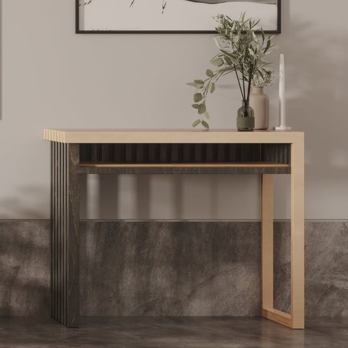 Современный стол-консоль - KOTO - Laengsel - из фанеры / из березы / с основанием из березы
