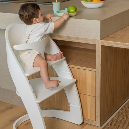 Высокий стул с регулируемым размером - Sapling  - NU Furniture - из бука / из лакированной древесины / из орехового дерева