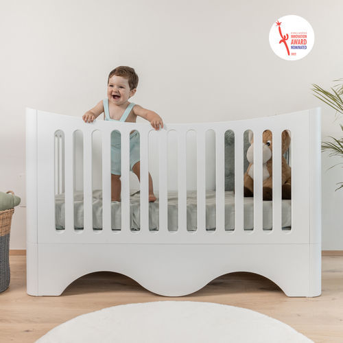 Детская кроватка с регулируемым размером - Wave cot - NU Furniture - односпальная / современная / персонализированная
