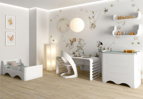 Белая детская комната - Wave room  - NU Furniture - из лакированной древесины / МДФ / из цельной древесины