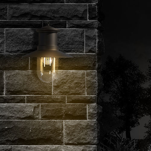 Настенный светильник винтаж - BOLTA - Ambiate Lighting - для наружного применения / из стекла / конический