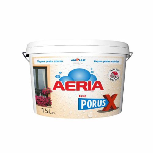 Декоративная краска - AERIA WITH PORUS X  - AdePlast - для наружного применения / для стены / белая